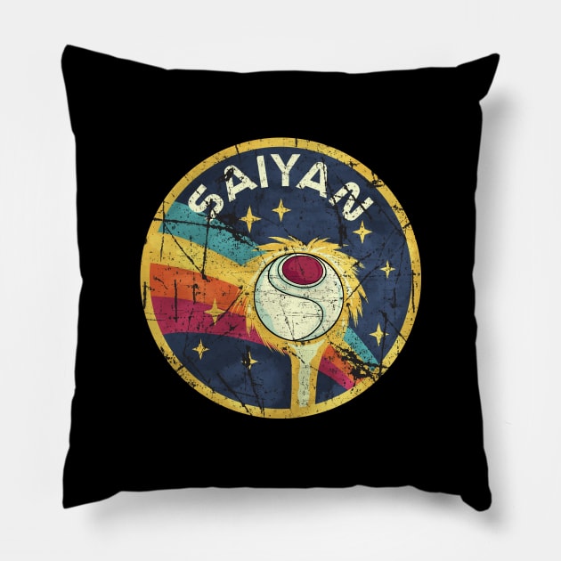 saiyan nasa Pillow by opoyostudio