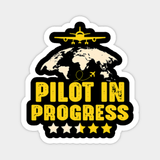 Pilot in Progress - Please wait... - Funny Future pilot Magnet