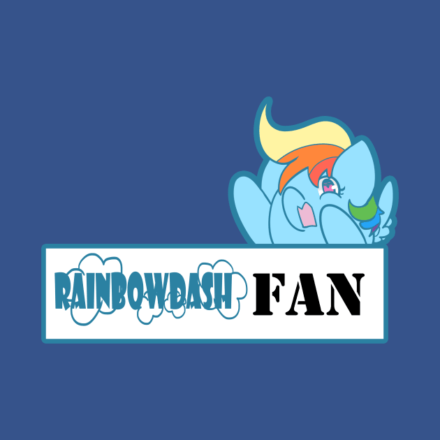 Rainbow Dash Fan Badge by kelsmister