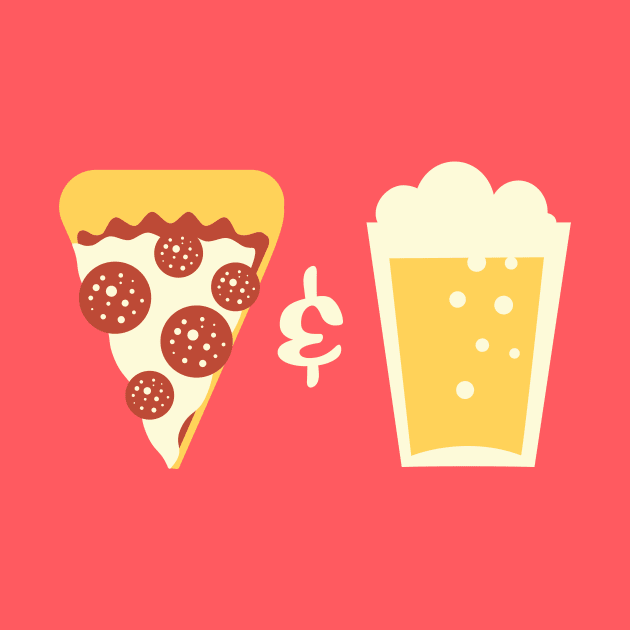 Pizza + Beer by evilgoods