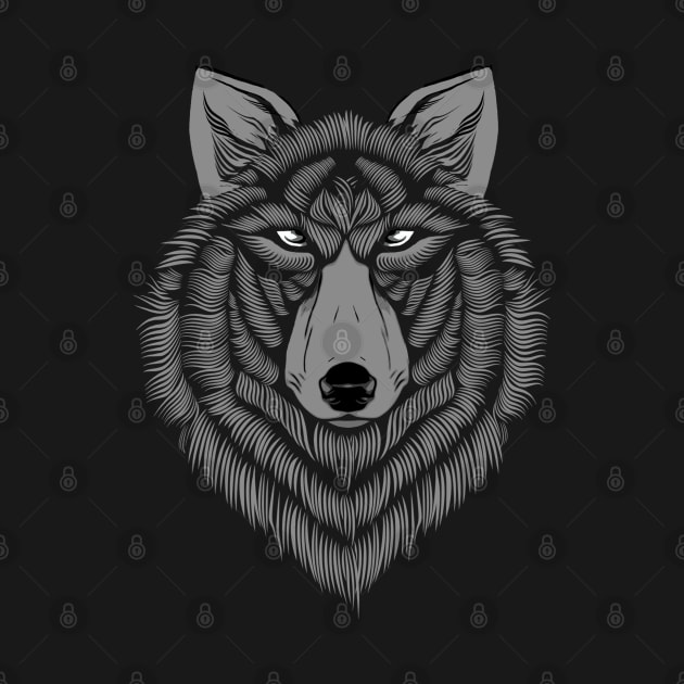 Vlone Wolf (white eyes) by SmithyJ88