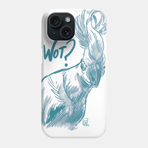 Wot? Cockatoo Phone Case by Mason Comics