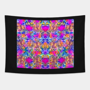 Pink Aesthetic Abstract Psychedelic Pattern 3 Tapestry