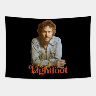 Gordon Lightfoot ))(( Retro Read My Mind Tribute Tapestry