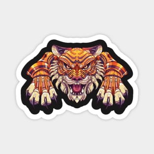 Mecha-Tiger Pounce Magnet