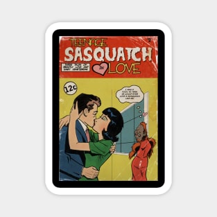 Teenage Sasquatch in Love Magnet