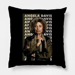 Angela's Radical Vision Empowering Graphic Tee Pillow