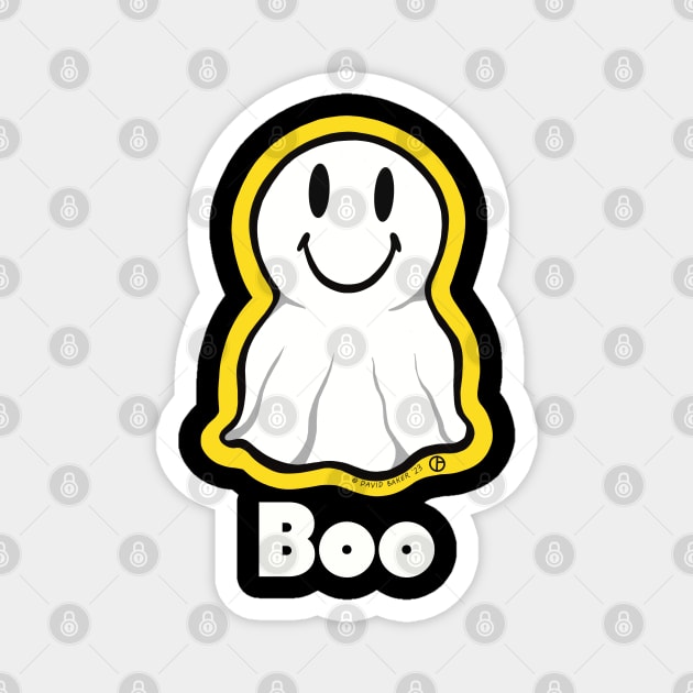 Smiley Boo Magnet by Art from the Blue Room