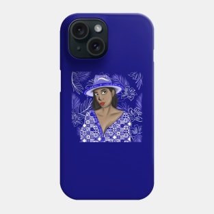 panama wonderful woman muse in talavera style in summer arts Phone Case