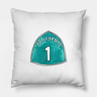 Los Angeles Icons: California State Route 1 Pillow