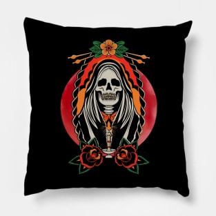 Grimreaper Red Moonlight Pillow