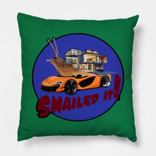 Snailed It! Pillow