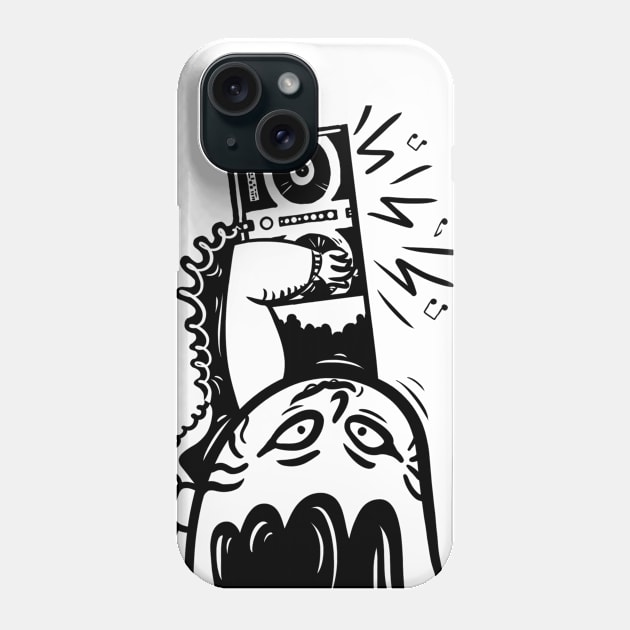 Techno DJ Phone Case by Majnun_Drawings