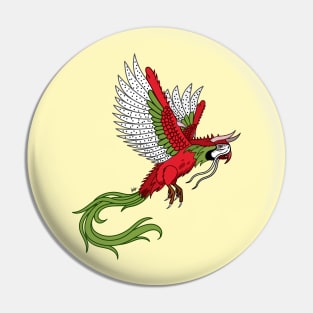 Dragon Fruit Macaw Pin