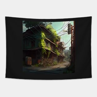 Desolate Urban View Tapestry