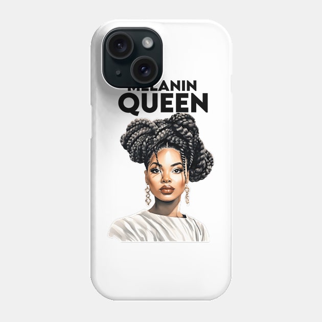 Melanin Queen Afrocentric Phone Case by Merchweaver