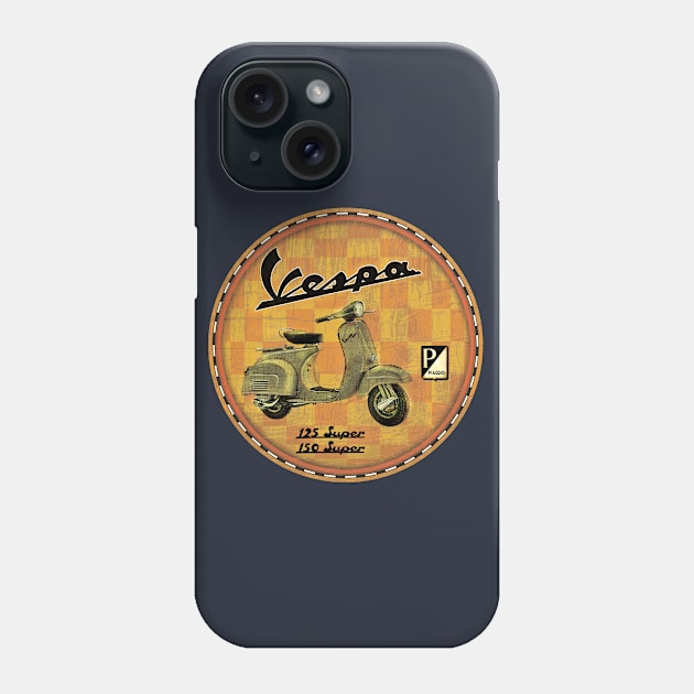 Vespa (amber) Phone Case by Midcenturydave