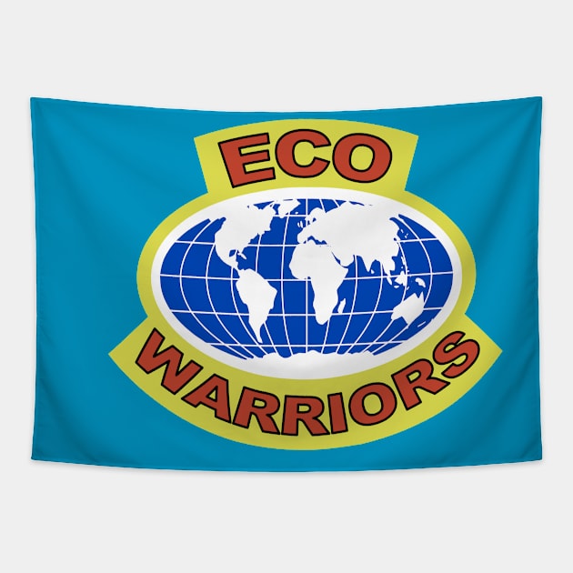 Eco-Warriors Logo Tapestry by Scottish Arms Dealer