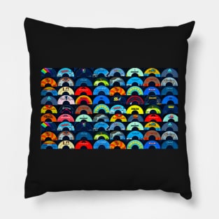 Vintage record labels Pillow