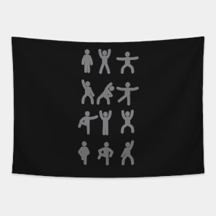 Sports Stickman Tapestry