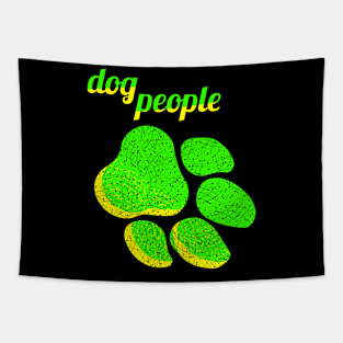 Dog people - neon colour Tapestry