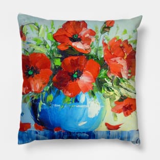 A bouquet of poppies Pillow