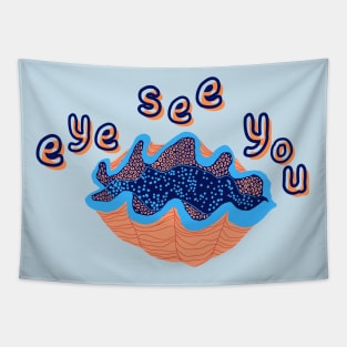 Eye See You Scallop Tapestry