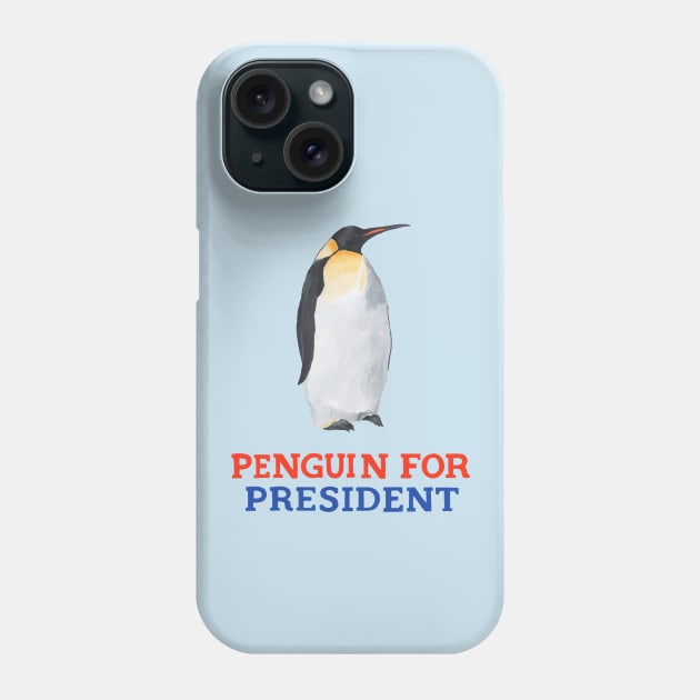 Penguin for President Phone Case by Das Brooklyn