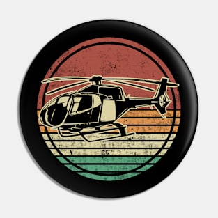 Helicopter Pilot Retro Vintage Pin