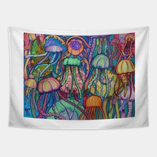 Jellyfish Swarm Tapestry