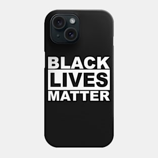 Black Lives Matter Logo (White) Phone Case