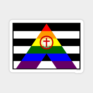 Christian Straight Ally Flag Magnet