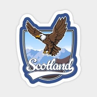 Scotland Eagle landscape vector Magnet