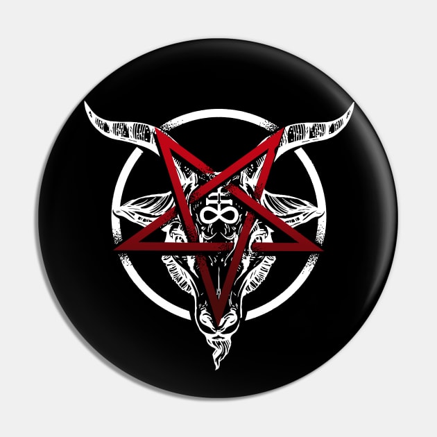 Satan Baphomet, goat and reversed pentagram star. Pin by VinagreShop