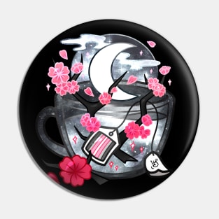 Pride Flag Teacup - Moonlight Sakura Demigirl Pin