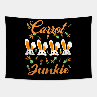 Carrot Junkie Easter Day Bunny Tapestry