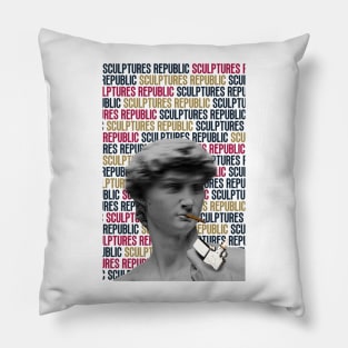 David sculpture design Pillow