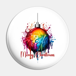 Merry Christmas Ornament Paint Pin