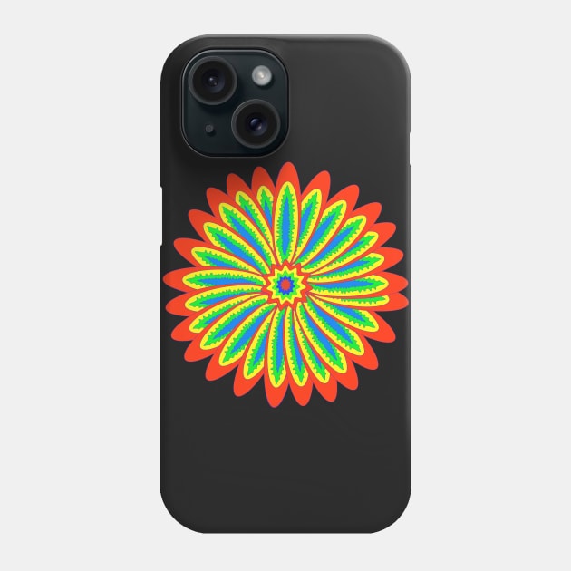 Psychedelic Flower Phone Case by Anastasiya Malakhova