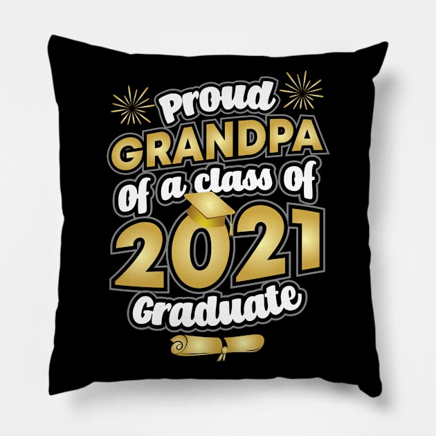 Proud Grandpa of a 2021 Graduate Graduation Pillow by aneisha