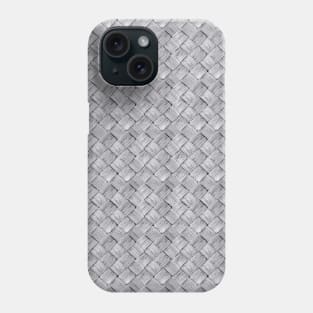 grey woven pattern Phone Case