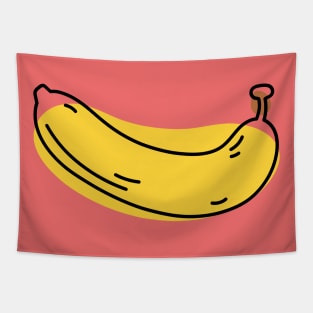 Hand drawn and painted Banana - Fruit Tapestry