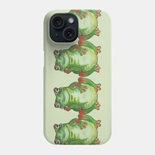 Green tropical frog Phone Case