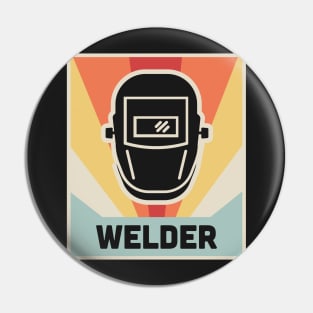 WELDER | Vintage 70s Welding Poster Pin