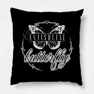 Antisocial butterfly Pillow