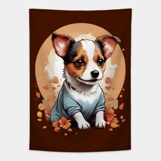 Cute Jack Russell Puppy Tapestry