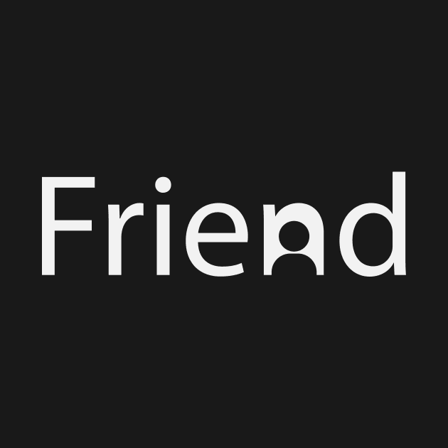 Friend creative typography design by DinaShalash