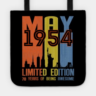 May 1954 70 Years Of Being Awesome Limited Edition Tote