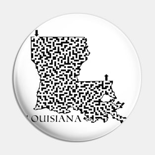 State of Louisiana Maze Pin