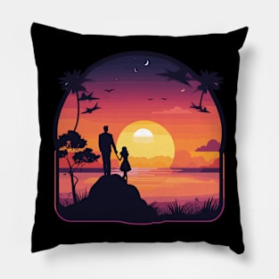 sunset love Pillow